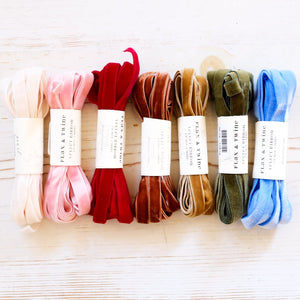 Flax & Twine 3/8" Velvet Ribbon Ribbon Flax & Twine 
