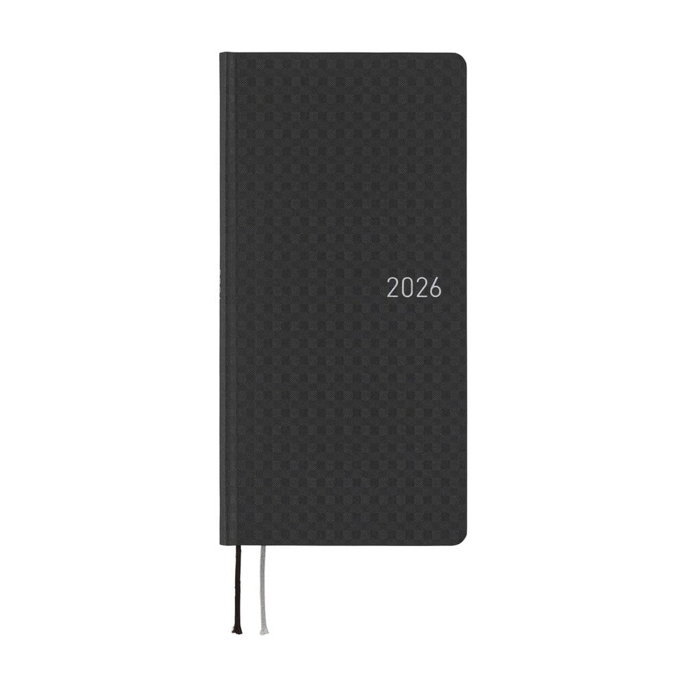 Hobonichi Techo 2026 Weeks: Paper Series: Black Gingham Planner Hobonichi 