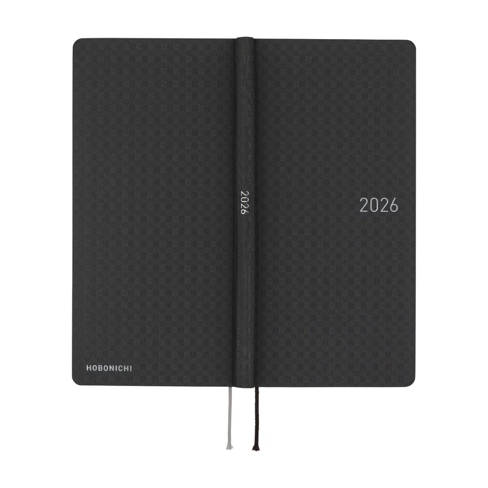 Hobonichi Techo 2026 Weeks: Paper Series: Black Gingham Planner Hobonichi 