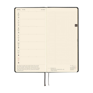 Hobonichi Techo 2026 Weeks: Paper Series: Black Gingham Planner Hobonichi 