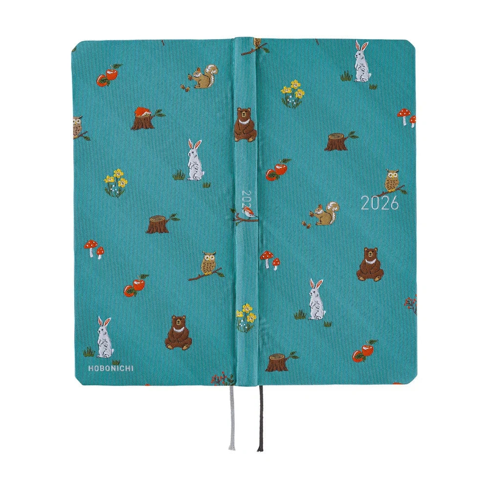 Hobonichi Techo 2026 Weeks: Bow & Tie: In the Forest Planner Hobonichi 