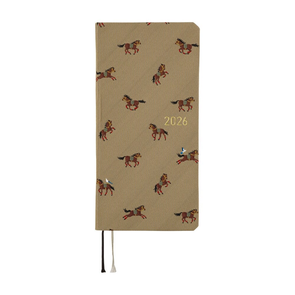 Hobonichi Techo 2026 Weeks: Bow & Tie: Galloping Horses Planner Hobonichi 
