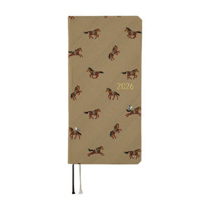 Hobonichi Techo 2026 Weeks: Bow & Tie: Galloping Horses Planner Hobonichi 