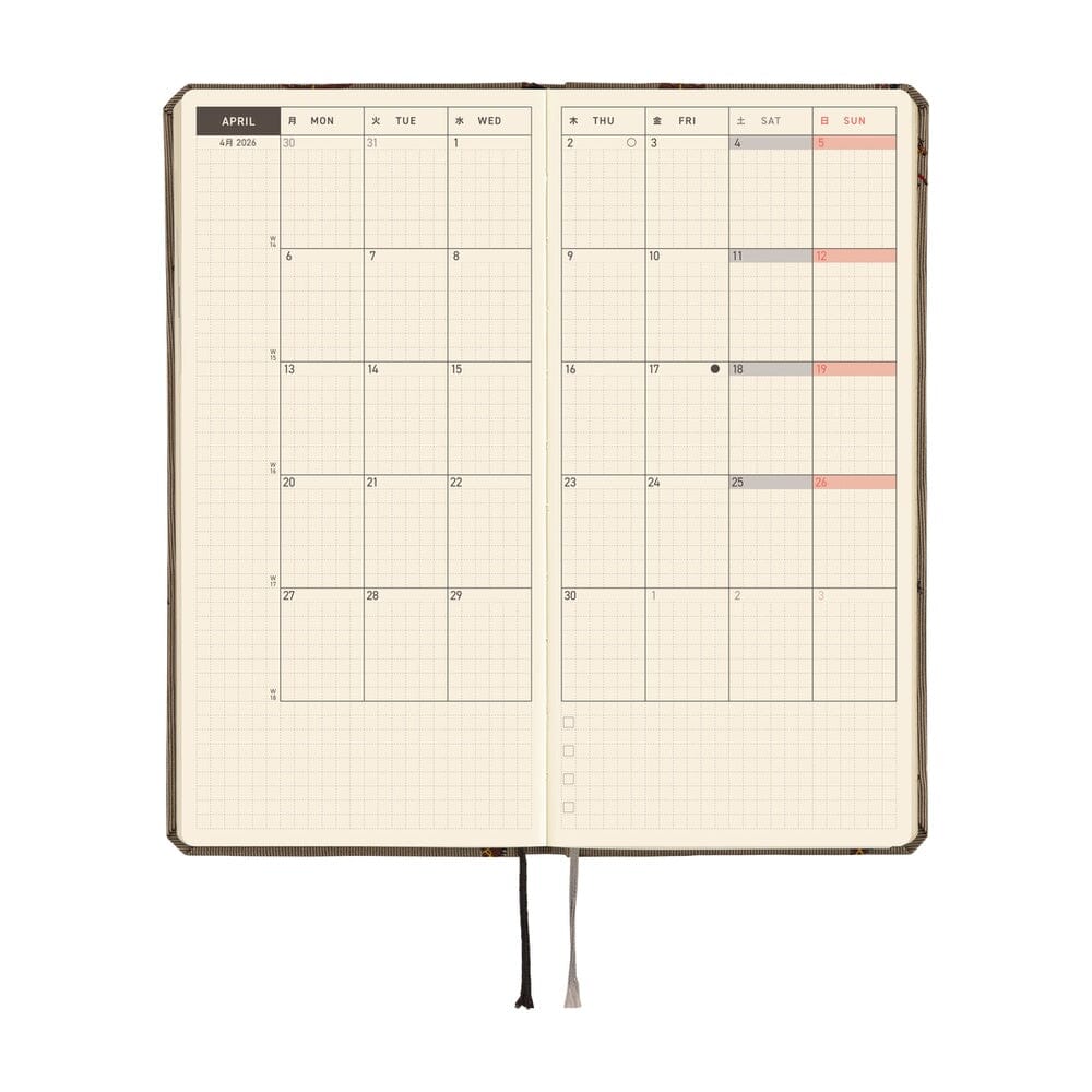 Hobonichi Techo 2026 Weeks: Bow & Tie: Galloping Horses Planner Hobonichi 