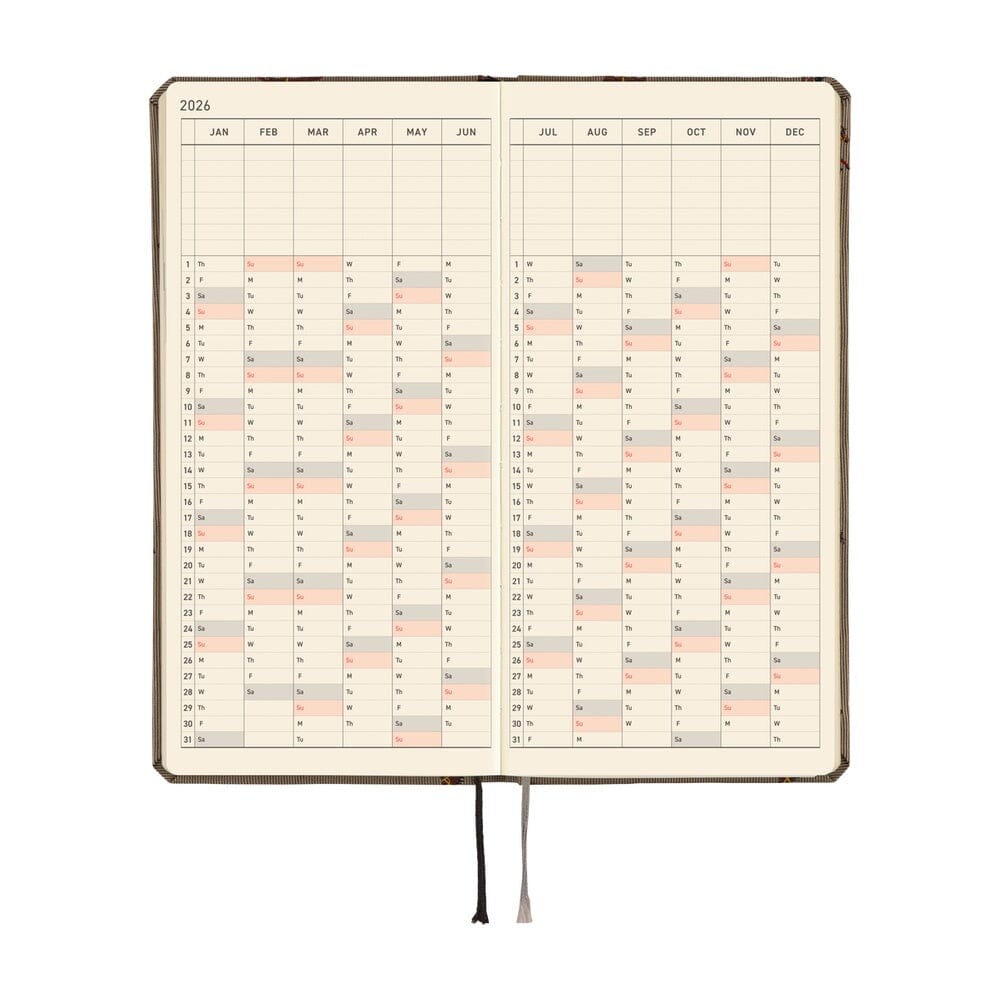 Hobonichi Techo 2026 Weeks: Bow & Tie: Galloping Horses Planner Hobonichi 