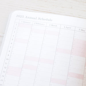 Stalogy Diary - B6 Slim - Monthly 2025 - Black Planner Stalogy 