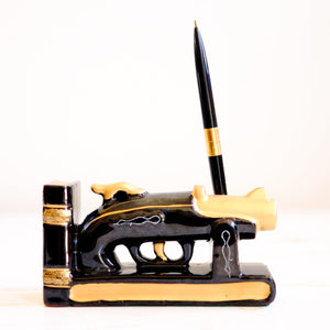 Vintage Pistols Desk Set - Book Ends and Pens bookends Antique Item 