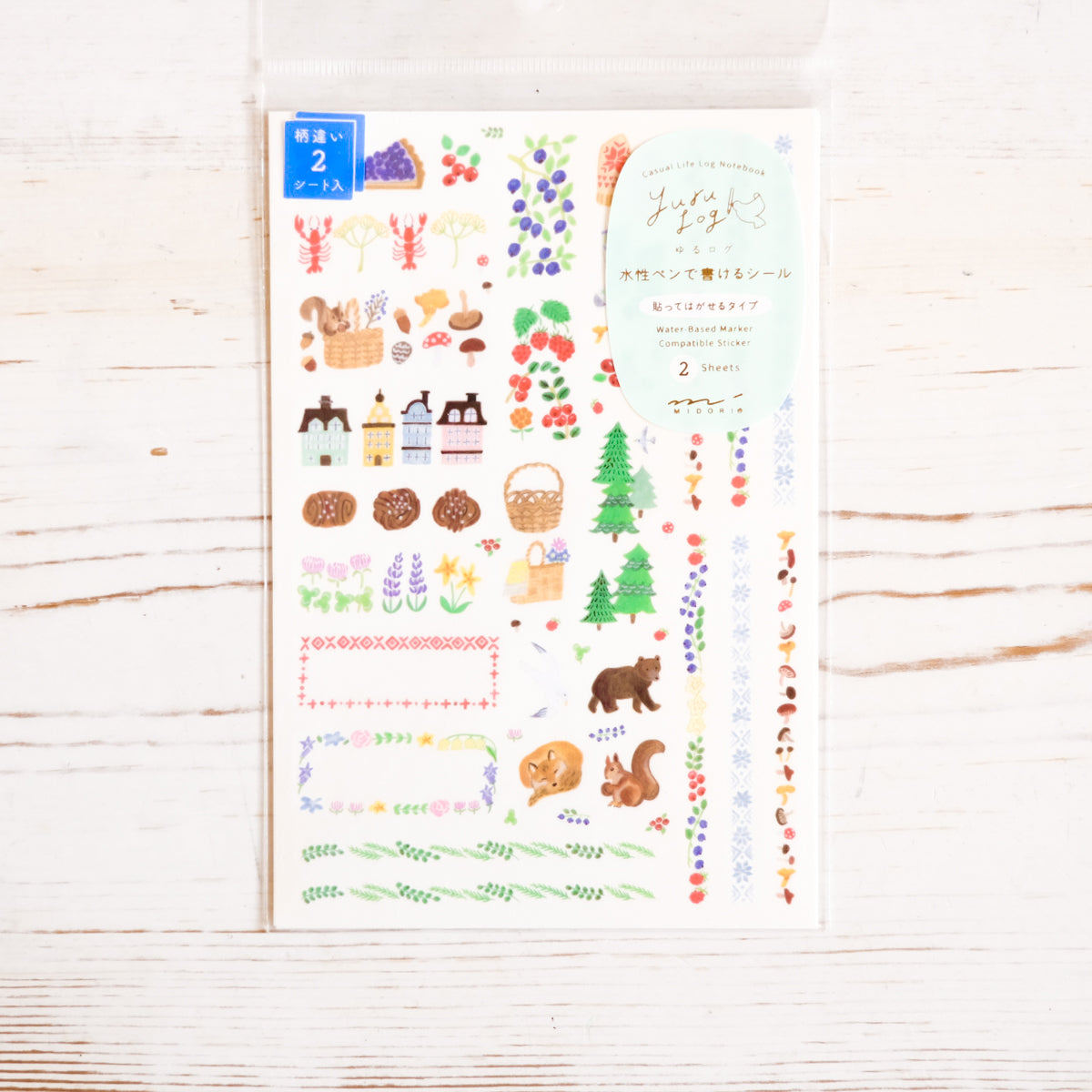 Yuru Log Sticker Sheet