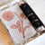 Linen Napkin + Leather Napkin Ring Gift Set Gift Set Papillon Press Dahlia Black 