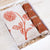 Linen Napkin + Leather Napkin Ring Gift Set Gift Set Papillon Press Dahlia Tan 