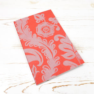Limited Edition: Papillon Flora Letterpress Notebook Block Printed Notebook Papillon Press Pumpkin 