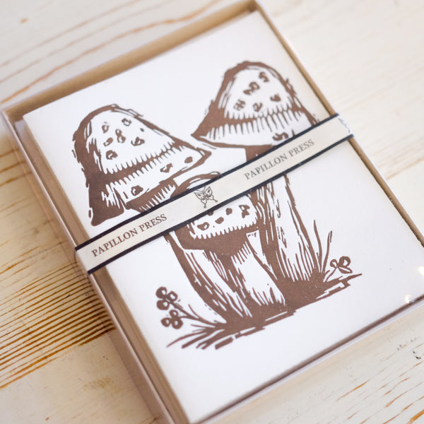 Mushroom Greeting Cards Box Set Greeting Card Papillon Press 