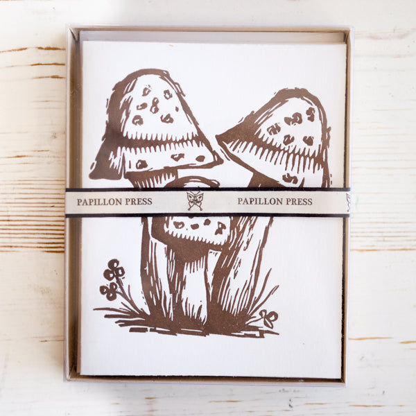 Mushroom Greeting Cards Box Set Greeting Card Papillon Press 