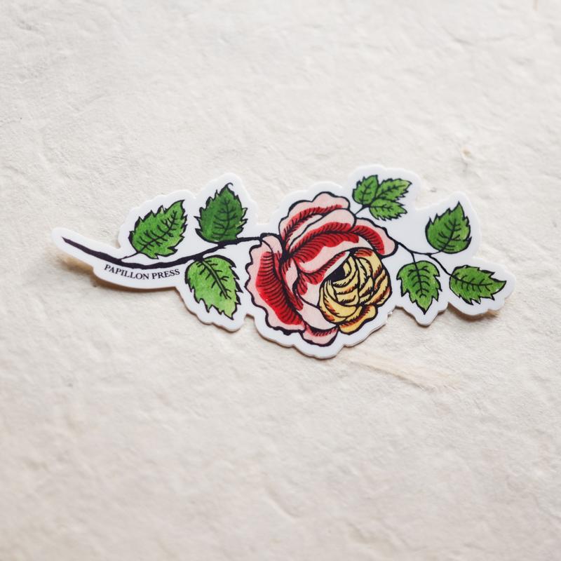 Sticker petit papillon rose 