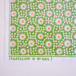 #002 - Framed French Pinwheel Print Framed Print Papillon Press 