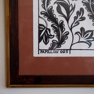 #003 - Framed Flora Print Framed Print Papillon Press 