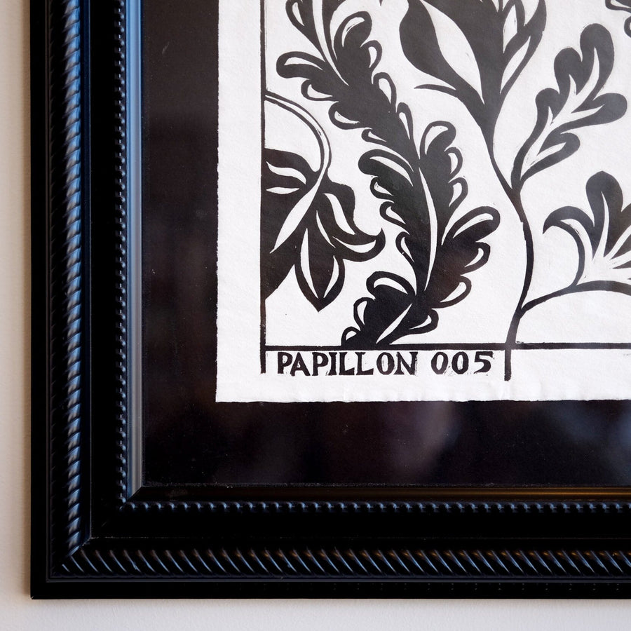 #007 - Framed Flora Print Framed Print Papillon Press 