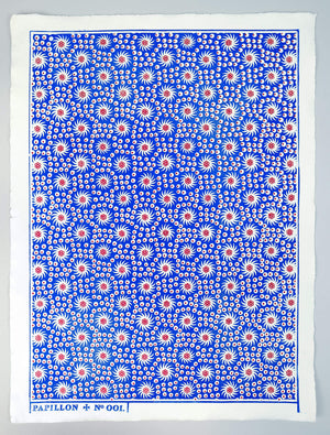 French Pinwheel Block Printed Sheet Block Printed Sheet Papillon Press 