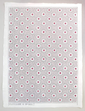 French Pinwheel Block Printed Sheet Block Printed Sheet Papillon Press 