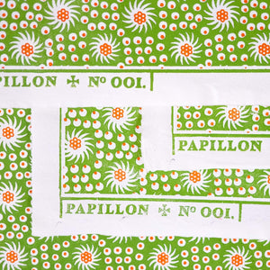 French Pinwheel Block Printed Sheet Block Printed Sheet Papillon Press Printemps 