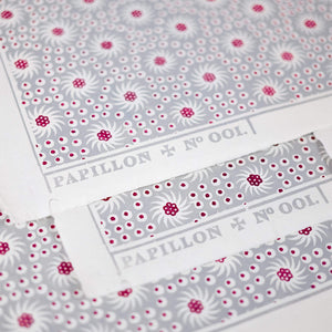 French Pinwheel Block Printed Sheet Block Printed Sheet Papillon Press 