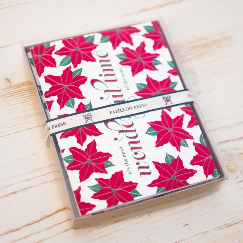 Most Wonderful Time Letterpress Greeting Card Greeting & Note Cards Papillon Press 