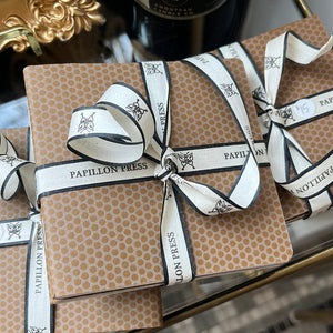 Mini Square Dotted Notebook: Set of 3 Block Printed Notebook Papillon Press 