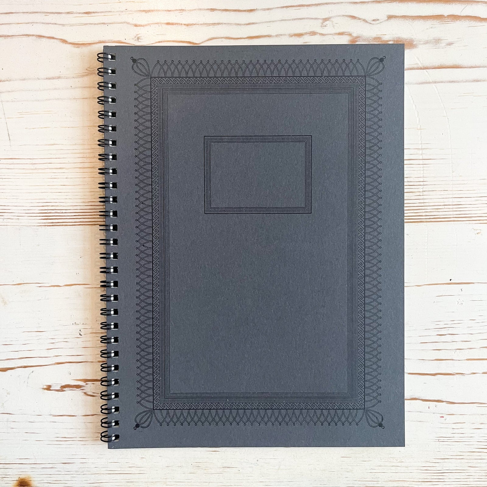 Ornamental Frame Wire Bound Notebook - Medium Wire Bound Notebook Papillon Press 