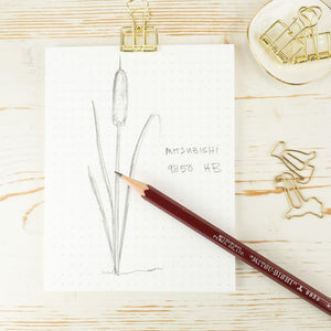 Mitsubishi Pencil 9850 HB with Eraser Pencil Papillon Press 