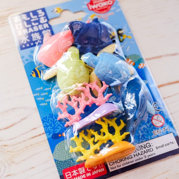 Iwako Eraser Set Eraser Iwako Sea Creatures 