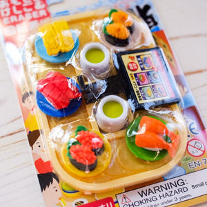 Revolving Sushi Eraser Set Eraser Papillon Press 