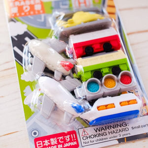 Vehicles Eraser Set Eraser Papillon Press 