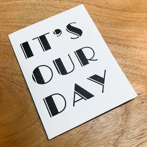 It's Our Day Card Greeting Card Papillon Press 