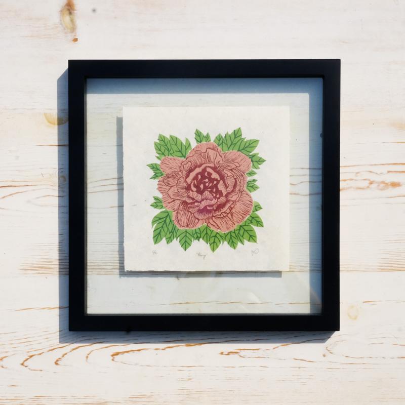 Peony Reduction Print Art Print Papillon Press 