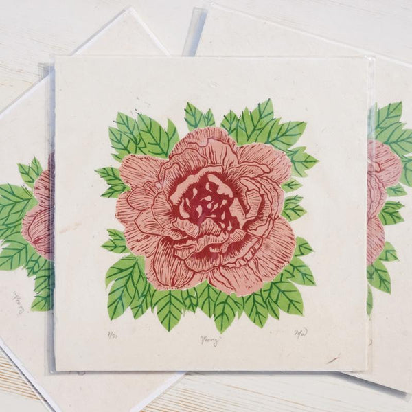 Peony Reduction Print Art Print Papillon Press 
