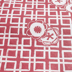 Japanese Camellia Block Print Art Print Papillon Press Rose 