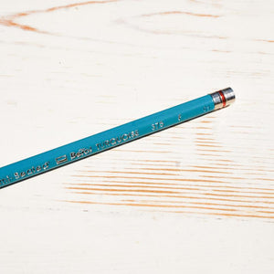 Vintage Berol Turquoise Pencils: 4H-4B Papillon Press F 