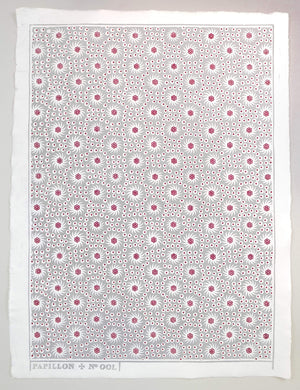 French Pinwheel Block Printed Sheet Block Printed Sheet Papillon Press 