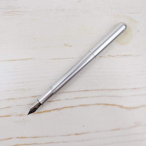 Kaweco Liliput Fountain Pen: Silver Aluminum - Papillon Press