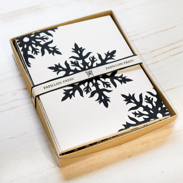 Snowflake and Ornament Card Box Set Holiday Card Papillon Press 