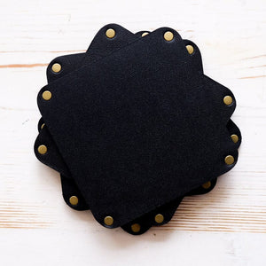 Leather Coasters: Set of 4 Leather Coaster Papillon Press 