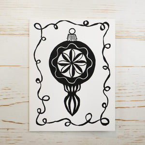 Snowflake and Ornament Card Box Set Holiday Card Papillon Press 