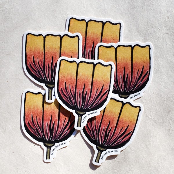 Tulip Sticker Sticker Papillon Press 