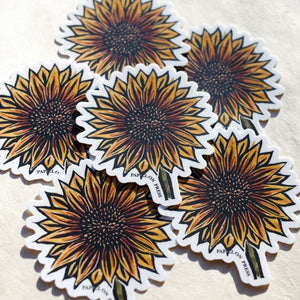 Sunflower Sticker Sticker Papillon Press 