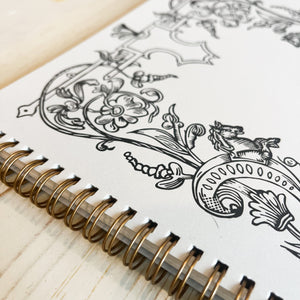 Wire Bound Notebook - Large Wire Bound Notebook Papillon Press 