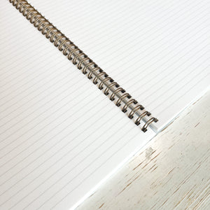 Wire Bound Notebook - Large Wire Bound Notebook Papillon Press Lined 